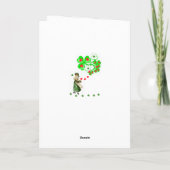 St. Patrick's Day Grußkarte Karte (Rückseite)