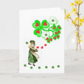 St. Patrick's Day Grußkarte Karte (Gelbe Blume)