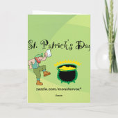 St. Patrick's Day Grußkarte Karte (Rückseite)