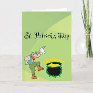 St. Patrick's Day Grußkarte Karte