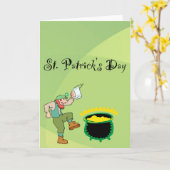 St. Patrick's Day Grußkarte Karte (Gelbe Blume)