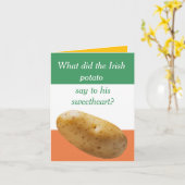 "St. Patrick's Day" Grußkarte Karte (Gelbe Blume)