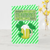 St. Patrick's Day Grußkarte Karte (Gelbe Blume)