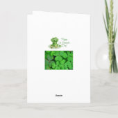 St. Patrick's Day Grußkarte Karte (Rückseite)