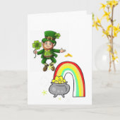 St. Patrick's Day Grußkarte Karte (Gelbe Blume)