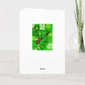 St. Patrick's Day Grußkarte Karte (Rückseite)