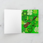 St. Patrick's Day Grußkarte Karte (Innenseite)