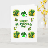 St. Patrick's Day Grußkarte Karte (Gelbe Blume)