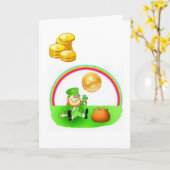 St. Patrick's Day Grußkarte Karte (Gelbe Blume)