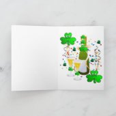 St. Patrick's Day Grußkarte Kleeblatt Karte (Innenseite)
