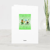 St. Patrick's Day Grußkarte Leprechaun Karte (Rückseite)