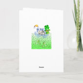 St. Patrick's Day Grußkarte Polar Bear Karte (Rückseite)