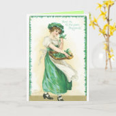 St. Patrick's Day Grußkarten Karte (Gelbe Blume)