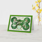 St. Patrick's Day Grußkarten Karte (Gelbe Blume)