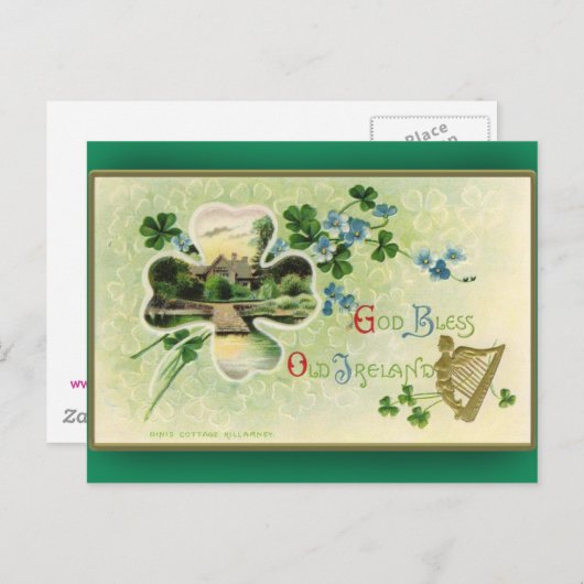 St. Patrick's Day Grußkarten Schloss Killarney Postkarte (Vorne/Hinten)