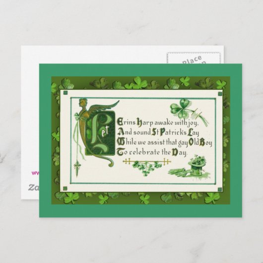 St. Patrick's Day Grußkarten und Postkarten (Vorne/Hinten)