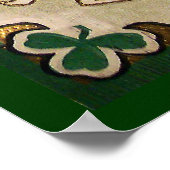 St. Patricks Day Grußplakat Poster (Ecke)