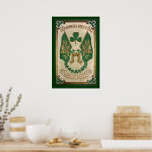 St. Patricks Day Grußplakat Poster (Küche)