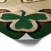 St. Patricks Day Grußplakat Poster (Ecke)