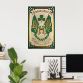 St. Patricks Day Grußplakat Poster (Heimbüro)