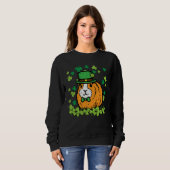 St Patricks Day Guinea Pig Saint Pattys Paddys Men Sweatshirt (Vorne ganz)