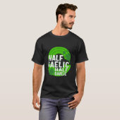 St. Patricks Day halb gälisch halb Knoblauch irisc T-Shirt (Vorne ganz)