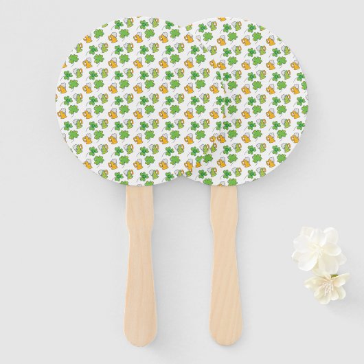 St. Patrick's Day Hand Fans Fächer (Vorne und Hinten)