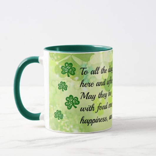 St. Patrick's Day Happiness & Laughter Tasse (Links)