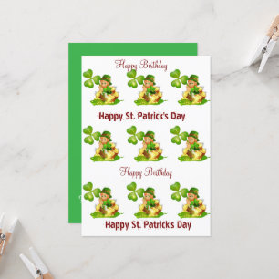 St. Patrick's Day Happy Birthday Einladung