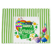 St. Patrick's Day Happy Birthday Geschenktasche Große Geschenktüte (Vorderseite)