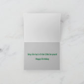 St. Patrick's Day Happy Birthday Karte (Innenseite)