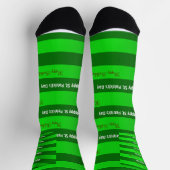 St. Patrick's Day Happy Birthday Socks Socken (Oben)