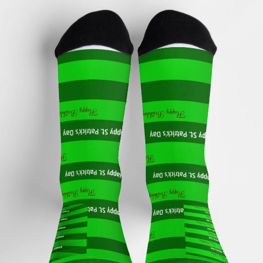 St. Patrick's Day Happy Birthday Socks Socken (Oben)
