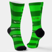 St. Patrick's Day Happy Birthday Socks Socken (Gewinkelt)