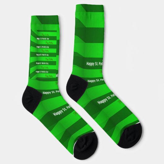 St. Patrick's Day Happy Birthday Socks Socken (Rechts)