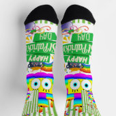 St. Patrick's Day Happy Birthday Socks Socken (Oben)