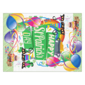 St. Patrick's Day Happy Birthday Tablecloth Tischdecke (Vorderseite (Horizontal))