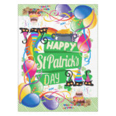 St. Patrick's Day Happy Birthday Tablecloth Tischdecke (Vorderseite)