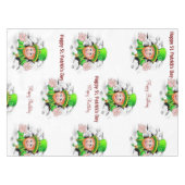 St. Patrick's Day Happy Birthday Tablecloth Tischdecke (Vorderseite (Horizontal))