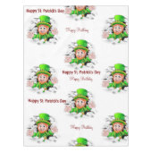 St. Patrick's Day Happy Birthday Tablecloth Tischdecke (Vorderseite)