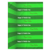 St. Patrick's Day Happy Birthday Tablecloth Tischdecke (Vorderseite)