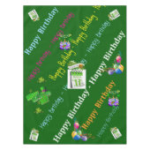 St. Patrick's Day Happy Birthday Tablecloth Tischdecke (Vorderseite)