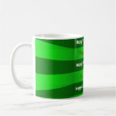 St. Patrick's Day Happy Birthday Tasse (Links)