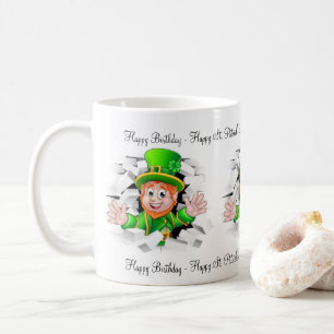 St. Patrick's Day Happy Birthday Tasse