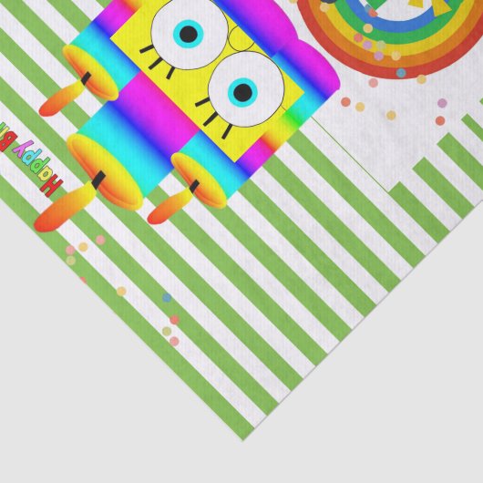 St. Patrick's Day Happy Birthday Tissue Seidenpapier (Ausschnitt)