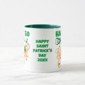 St Patrick's Day HAPPY GO Lucky BLESSED Christlich Tasse (Zentrum)