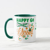 St Patrick's Day HAPPY GO Lucky BLESSED Christlich Tasse (Links)