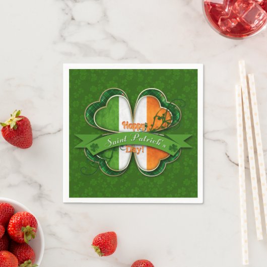 St. Patrick's Day - Happy St. Patrick's Day Serviette (Beispiel)