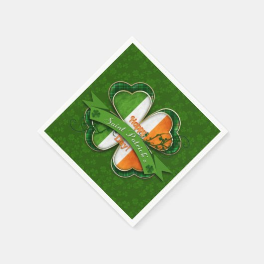 St. Patrick's Day - Happy St. Patrick's Day Serviette (Ecke)