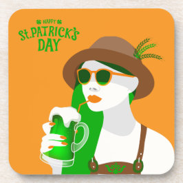St. Patrick's Day Hard Plastic Beverage Coaster Getränkeuntersetzer